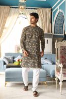 Bagru Printed Cotton Kurta For Men