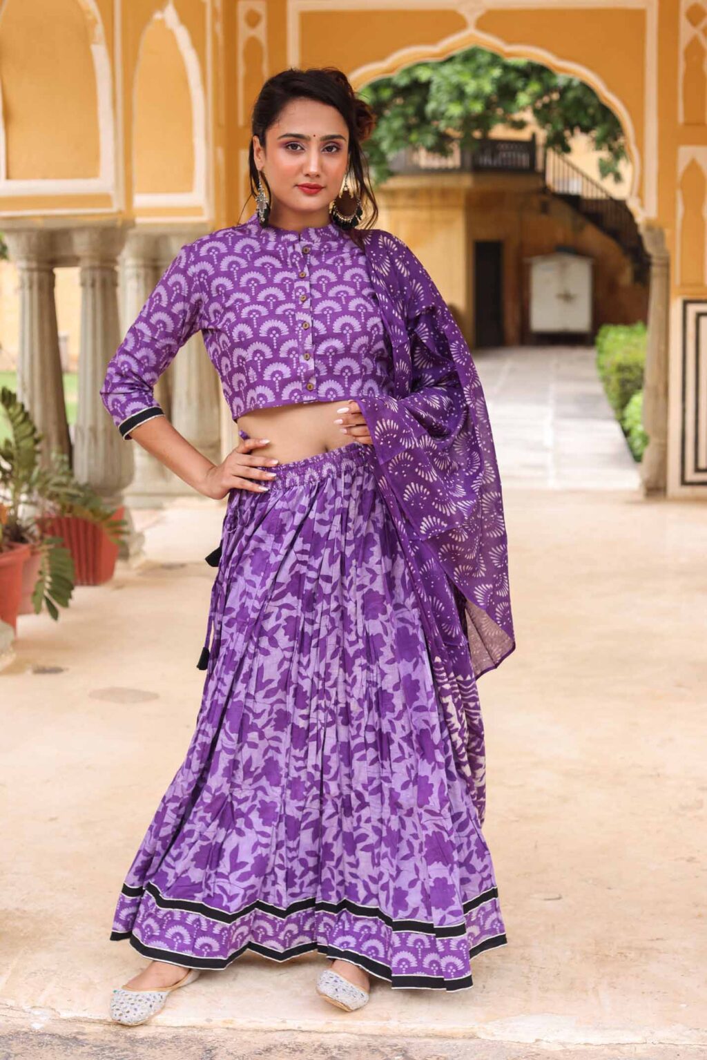 purple lehenga choli