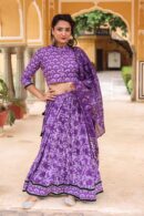 purple lehenga choli