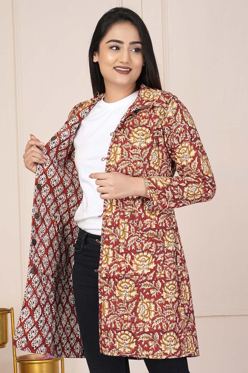 Cotton Quilted Reversible Jacket