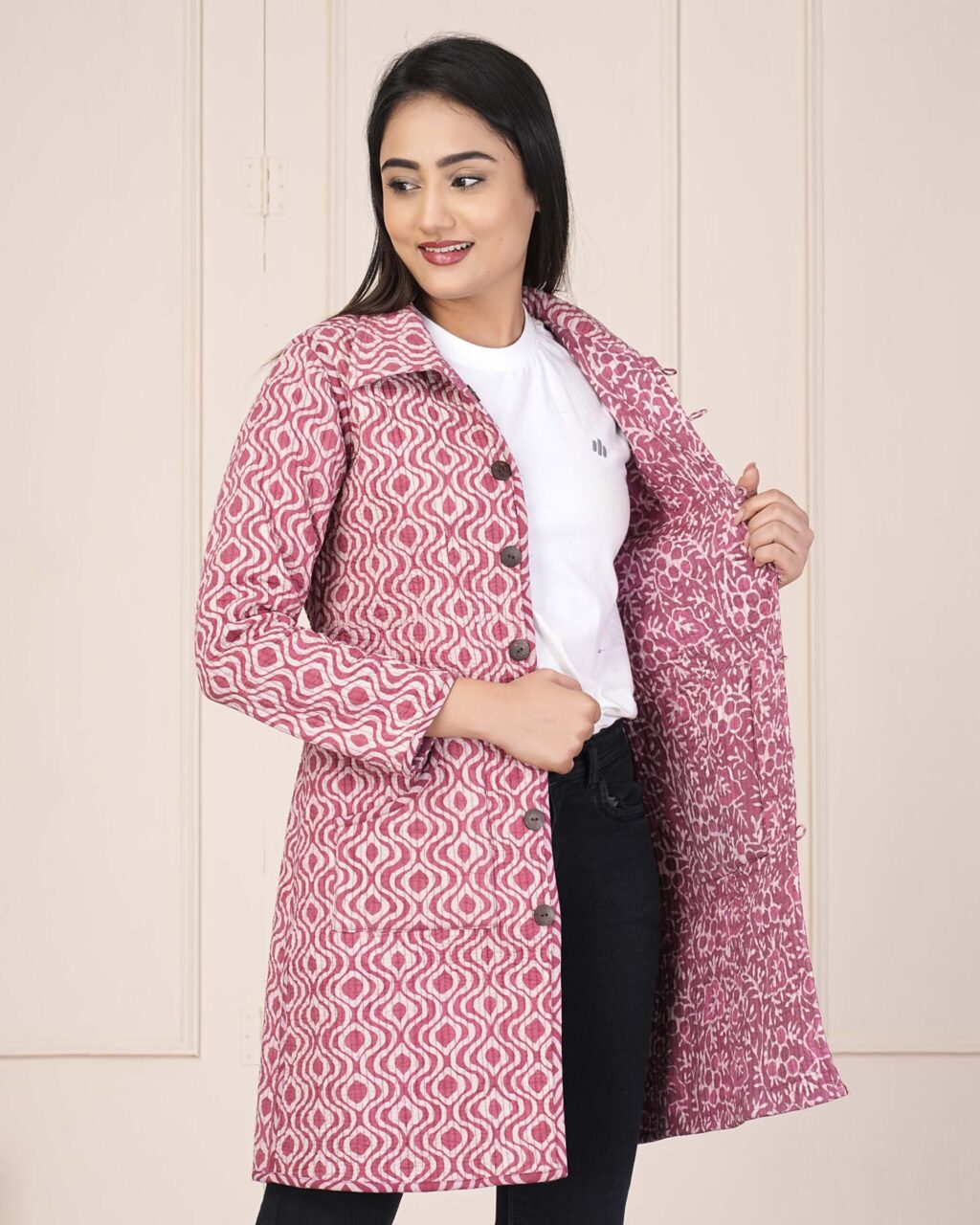 Dabu Printed Quilted Jacket