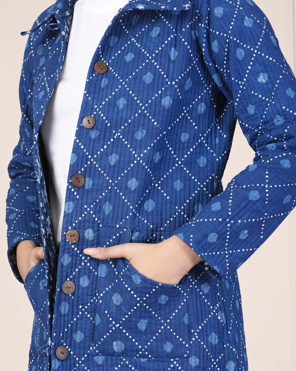 Indigo Quilted Jacket