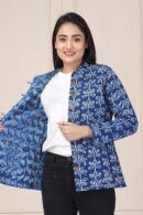 Indigo Reversible Quilted Jacket