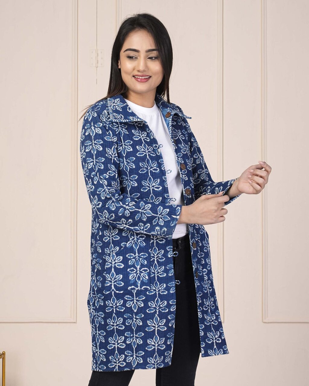 Indigo Quilted Jacket