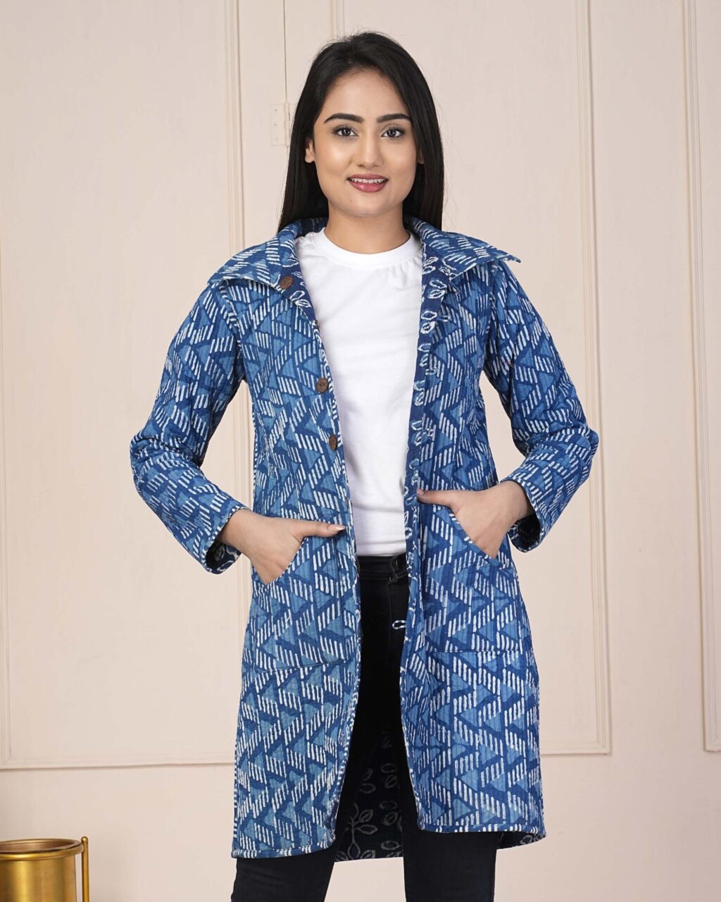 Indigo Quilted Jacket