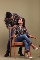 couple matching short top and shirt