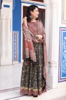 Red Lehenga Choli with Floral Design