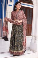 Red Lehenga Choli with Floral Design