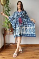 Indigo Short Kaftan Tops