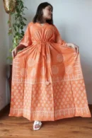 Orange Gold Kaftan