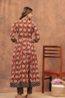 Red Anarkali Suit with Black Dupatta