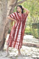 Brown Maternity Kaftan Maxi Dress