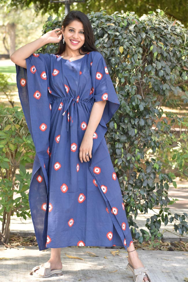 Navy Blue Female Kaftan Styles