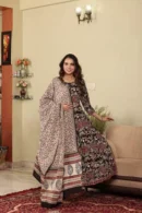 Black Anarkali Suit side view