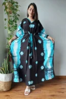 Smoky Black Kaftan Dress