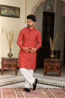 Brick Red Kurta Wear for Mens
