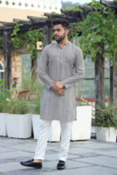 Dusty Grey Kurta for Men
