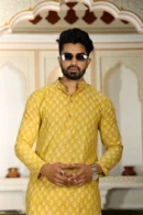 Fuel Yellow Festival Kurtas for Men