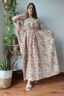 Gum Leaf Kaftan Suit Set