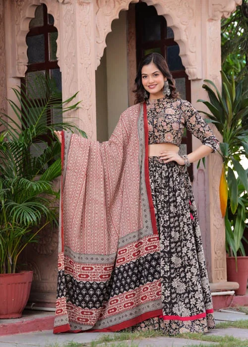 Black traditional lehenga choli
