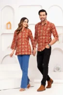 Mojo Red Couple Matching Dress front view