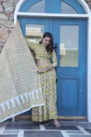 Pavlova Yellow Cotton Chaniya Choli