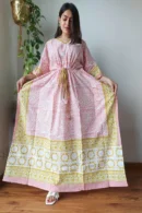 Geyser Pink Kaftan Dress