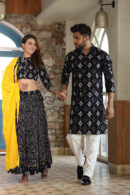 Thunder Black Couple Chaniya Choli for Navratri