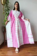 Titan White Plus Size Kaftan Dress