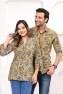 Yellow Same Couple Dress front view