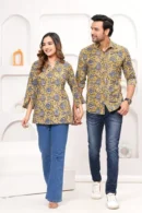 Yellow Same Couple Dress side view