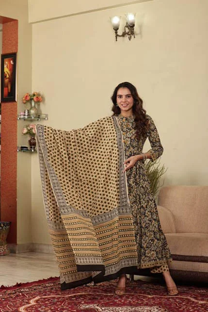 Yellowish Orange Anarkali Suit