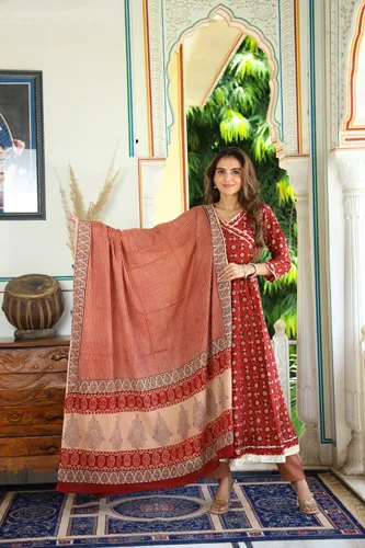 Anarkali suit neck design discount