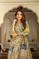 hampton party wear anarkali suit up hand style