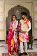 multicolour navratri chaniya choli look