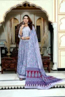 Bluish Cyan Printed Lehenga Choli for Women