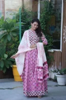 lavender pink floral lehenga choli set look