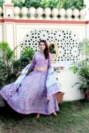 light lilac chaniya choli lehenga style