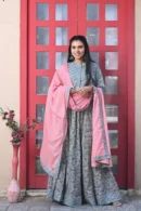 pearl floral design lehenga choli
