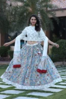 raven floral lehenga choli for women