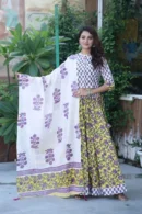 shuttle floral print lehenga choli with dupatta