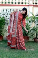 wine red navratri lehenga choli buy online side view