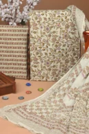 Pearl Bush Unstitched Cotton Suit with Floral Design