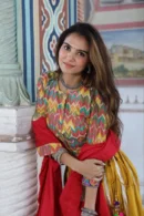 alpine orange lehenga choli for girls look