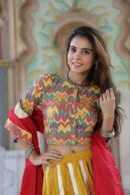 alpine orange lehenga choli for girls new