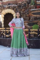 lehenga choli blouse design look