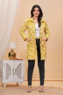 Indian Yellow Jaipuri Quilted Jackets new