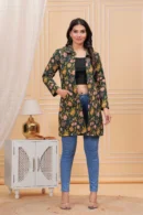 Timber Green Jaipuri Jacket for Ladies