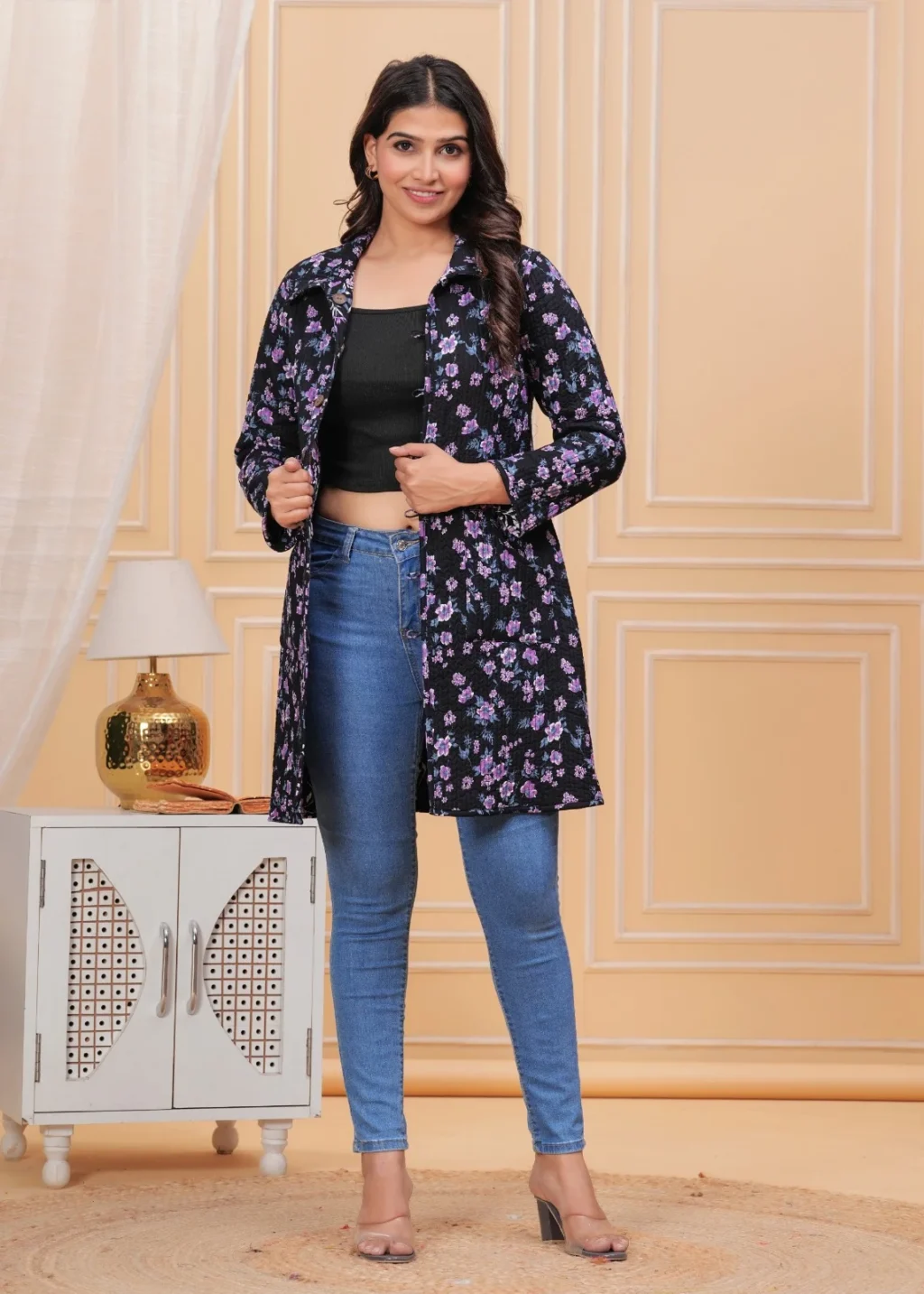 Zeus Black Jaipuri Jackets for Womens style