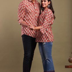 Matching Cotton Top With Shirt